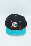 Vintage Miami Dolphins Helmet Logo Snapback Wool - Suede Brim Rare