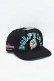 Vintage Miami Dolphins ANNCO Champion Hat Blackdome New With Tag WOOL