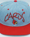 Vintage Louisville Cardinals Denim Snapback Hat By All Pro NCAA Sports