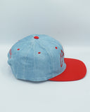 Vintage Louisville Cardinals Denim Snapback Hat By All Pro NCAA Sports