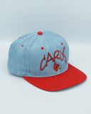 Vintage Louisville Cardinals Denim Snapback Hat By All Pro NCAA Sports