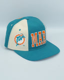 Vintage Miami Dolphins Starter Tripower Snapback Side MARINO Wool