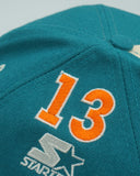 Vintage Miami Dolphins Starter Tripower Snapback Side MARINO Wool