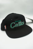 Vintage Boston Celtics Script Sports Specialties Black Dome New With Tag WOOL