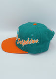 Vintage Miami Dolphins Snapback Side Script Apex One Wool