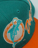 Vintage Miami Dolphins Snapback Side Script Apex One Wool