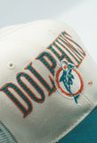 Vintage MIAMI DOLPHINS Pro Line Sports Specialties Pro Laser Line Hat Snapback WOOL