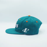 Vintage Miami Dolphins Logo Athletic Snapback Teal Hat NFL Football WOOL New Without Tag