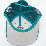 Vintage Miami Dolphins Logo Athletic Snapback Teal Hat NFL Football WOOL New Without Tag