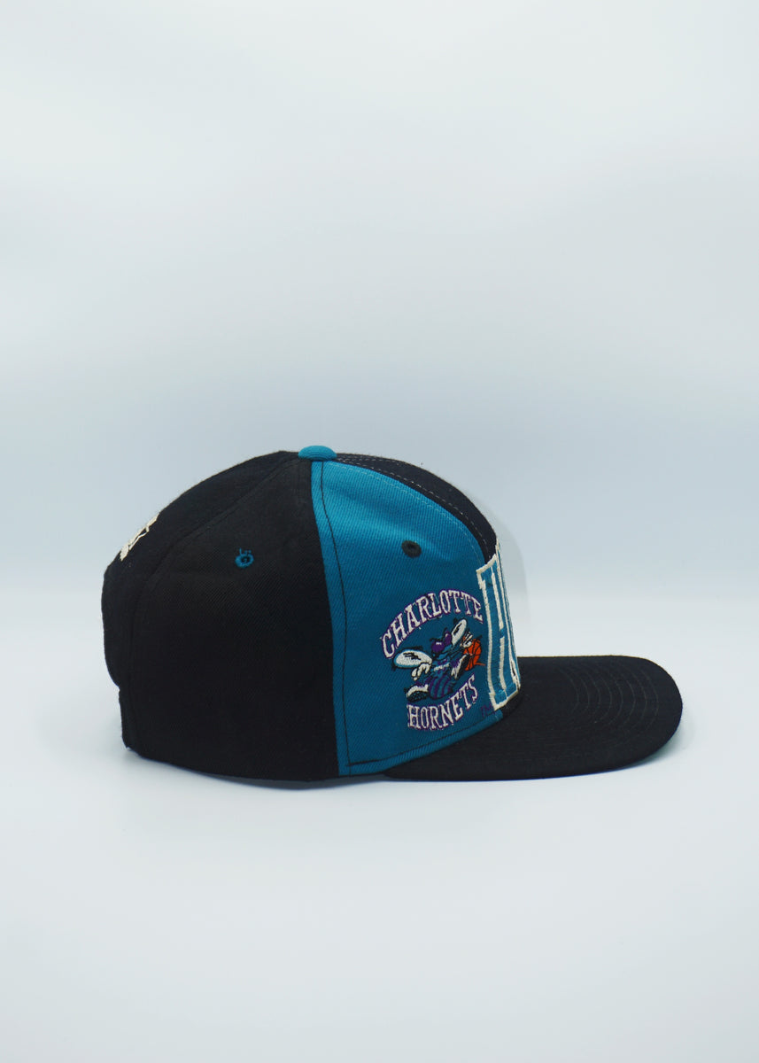 Vintage Charlotte Hornets Snapback STARTER The Natural Black Dome WO