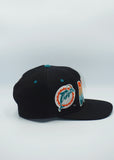 Vintage MIAMI DOLPHINS STARTER Spellout Black Dome -New Without Tag WOOL