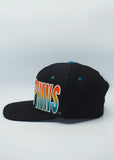 Vintage MIAMI DOLPHINS STARTER Spellout Black Dome -New Without Tag WOOL