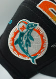 Vintage MIAMI DOLPHINS STARTER Spellout Black Dome -New Without Tag WOOL