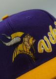 Vintage Minnesota Vikings Apex One Side Script Purple New Without Tag WOOL