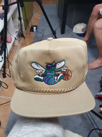 Vintage Charlotte Hornets Rope Snapback Hat