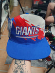 Vintage Rare 90's New York Giants Logo Athletic Pro Line Splash Snapback Hat