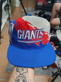 Vintage Rare 90's New York Giants Logo Athletic Pro Line Splash Snapback Hat