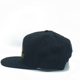 Vintage MLB 125th Anniversary Snap Back Hat Black Gold 90s Rare New Era WOOL