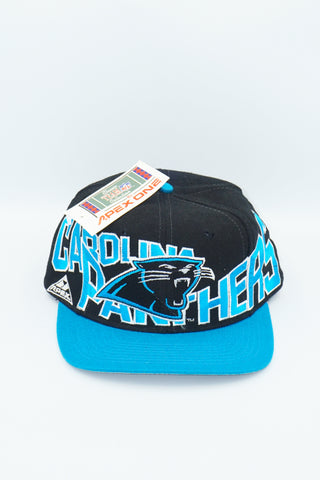 Vintage NFL Carolina Panthers Hat Apex One Bold Letters Panther Snapback WOOL NWT