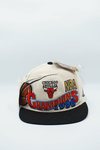 Vintage 1996 NBA Championship Chicago Bulls Snapback Logo Athletic - New With Tag