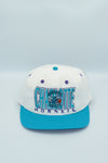 Vintage CHARLOTTE HORNETS NBA Embroidered Cap Hat Snapback 1377 Of 5000 The Game White