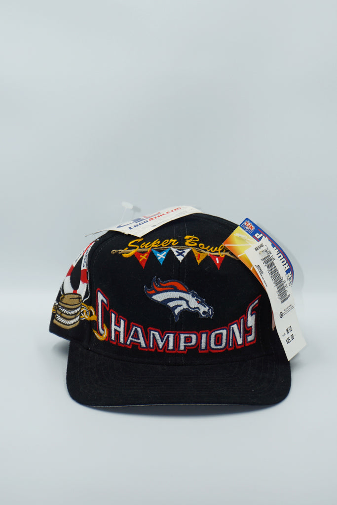 RARE VINTAGE NFL DENVER BRONCOS SUPER BOWL XXXII CHAMPIONS HAT CAP Logo  Athletic