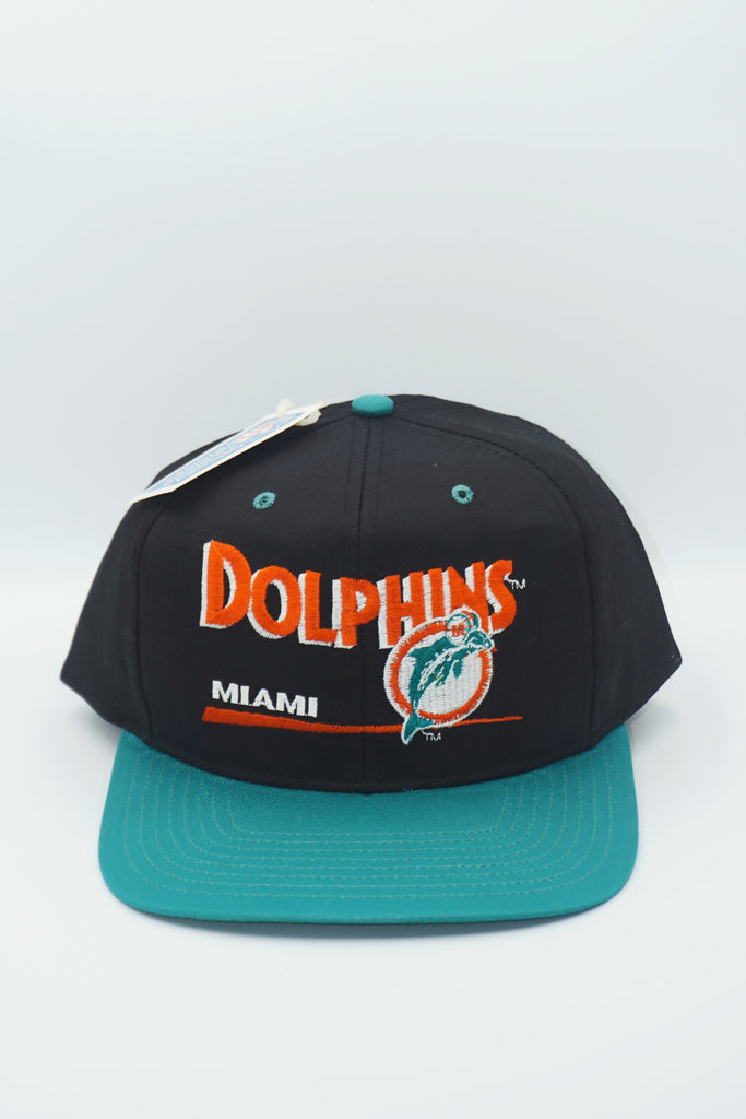 Vintage 90s Miami Dolphins Twins Enterprise Plain Logo SnapBack Hat Cap NFL