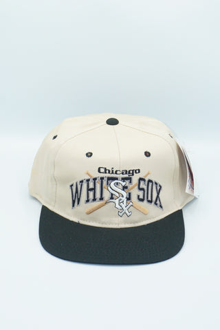 Vintage Chicago White Sox Hat By Apparel #1 Snapback Crossed Bats MLB NWT