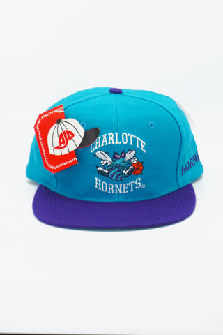 Vintage Charlotte Hornets AJD Semi Block New With Tag WOOL