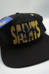 Vintage New Orleans Saints #1 Apparel Black  New With Tag Gold Stitch