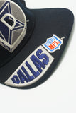 Vintage Dallas Cowboys Drew Pearson Brim Print OG LOGO Blockhead New With Tag WOOL
