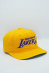Vintage Los Angeles Lakers Sports Specialties The Twill Rare 1-Tone Yellow Excellent