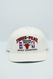 Vintage Chicago Bulls Youngan Three-Peat World Champions White