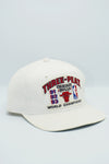 Vintage Chicago Bulls Youngan Three-Peat World Champions White