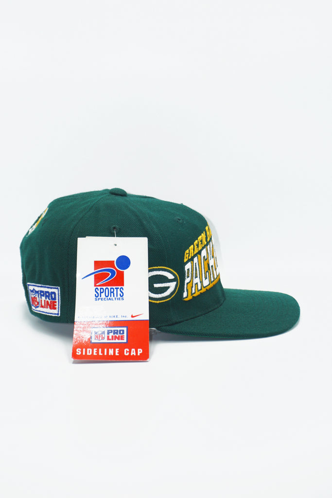 Vintage Green Bay Packers Sports Specialties Grid Snapback Hat Cap