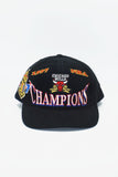 Vintage CHICAGO BULLS 1997 NBA CHAMPIONS Hat Logo 7 - Gamusa Cloth