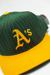 Vintage Oakland Athletics RARE Yellow Stitch Pin Stripe Sports Specialties New With Tag WOOl