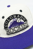 Vintage Colorado Rockies Logo 7 2-Tone SemiCircle WOOL