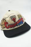 Vintage Chicago BullsLogo Athletic 1996 Champion Hat NO LEATHER BALL WOOL