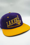 Vintage Los Angeles Lakers AJD Over the Feet Spellout - WOOL