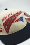 Vintage New England Patriot  Sports Specialties 1996 AFC Champions Shadow - New With Tag - WOOL