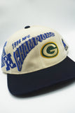 Vintage Green Bay Packers Sports Specialties 1996 NFC Championship Shadow Hat WOOL