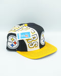 Vintage Pittsburgh Steelers Hat By Drew Pearson Snapback Big Block Letters WOOL NWT