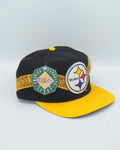 Vintage Pittsburgh Steelers Hat By The Game Snapback Scrolling Letters WOOL NWT
