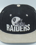 Vintage Los Angeles Raiders Helmet Logo Snapback Wool - Suede Brim Rare