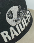 Vintage Los Angeles Raiders Helmet Logo Snapback Wool - Suede Brim Rare