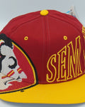 Vintage Florida State Seminoles NOLES Hat By Starter Right Hat Large Letters NWT