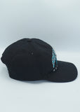 Vintage 90s San Jose Sharks Twins Enterprise Snapback Hat NHL Hockey Black