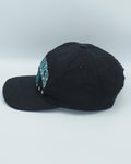 Vintage 90s San Jose Sharks Twins Enterprise Snapback Hat NHL Hockey Black