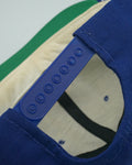 Vintage 80s Chicago Cubs Plain Logo Blue Wool Snapback Hat MLB Baseball New Era RARE